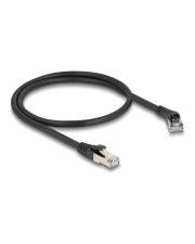 Delock RJ45 Netzwerkkabel Cat.8.1 S/FTP Stecker 45° nach rechts gewinkelt zu gerade CAT 8 FTP SFTP