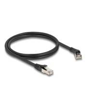 Delock RJ45 Netzwerkkabel Cat.8.1 S/FTP Stecker 45° nach rechts gewinkelt zu gerade CAT 8 FTP SFTP