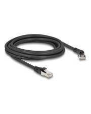 Delock RJ45 Netzwerkkabel Cat.8.1 S/FTP Stecker 45° nach rechts gewinkelt zu gerade CAT 8 FTP SFTP