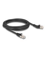Delock RJ45 Netzwerkkabel Cat.6A S/FTP Stecker 45° nach links gewinkelt zu gerade 2 CAT 6a FTP SFTP