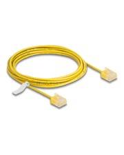 Delock RJ45 Netzwerkkabel Cat.6 UTP Ultra Slim 3 m gelb mit kurzen Steckern CAT 6 3 m Gelb