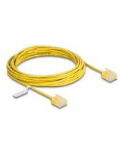 Delock RJ45 Netzwerkkabel Cat.6 UTP Ultra Slim 5 m gelb mit kurzen Steckern CAT 6 5 m Gelb