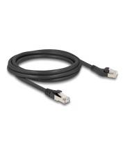 Delock RJ45 Netzwerkkabel Cat.8.1 S/FTP Stecker 45° nach links gewinkelt zu gerade CAT 8 FTP SFTP