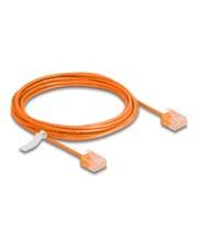 Delock RJ45 Netzwerkkabel Cat.6 UTP Ultra Slim 3 m orange mit kurzen Steckern CAT 6 3 m Orange