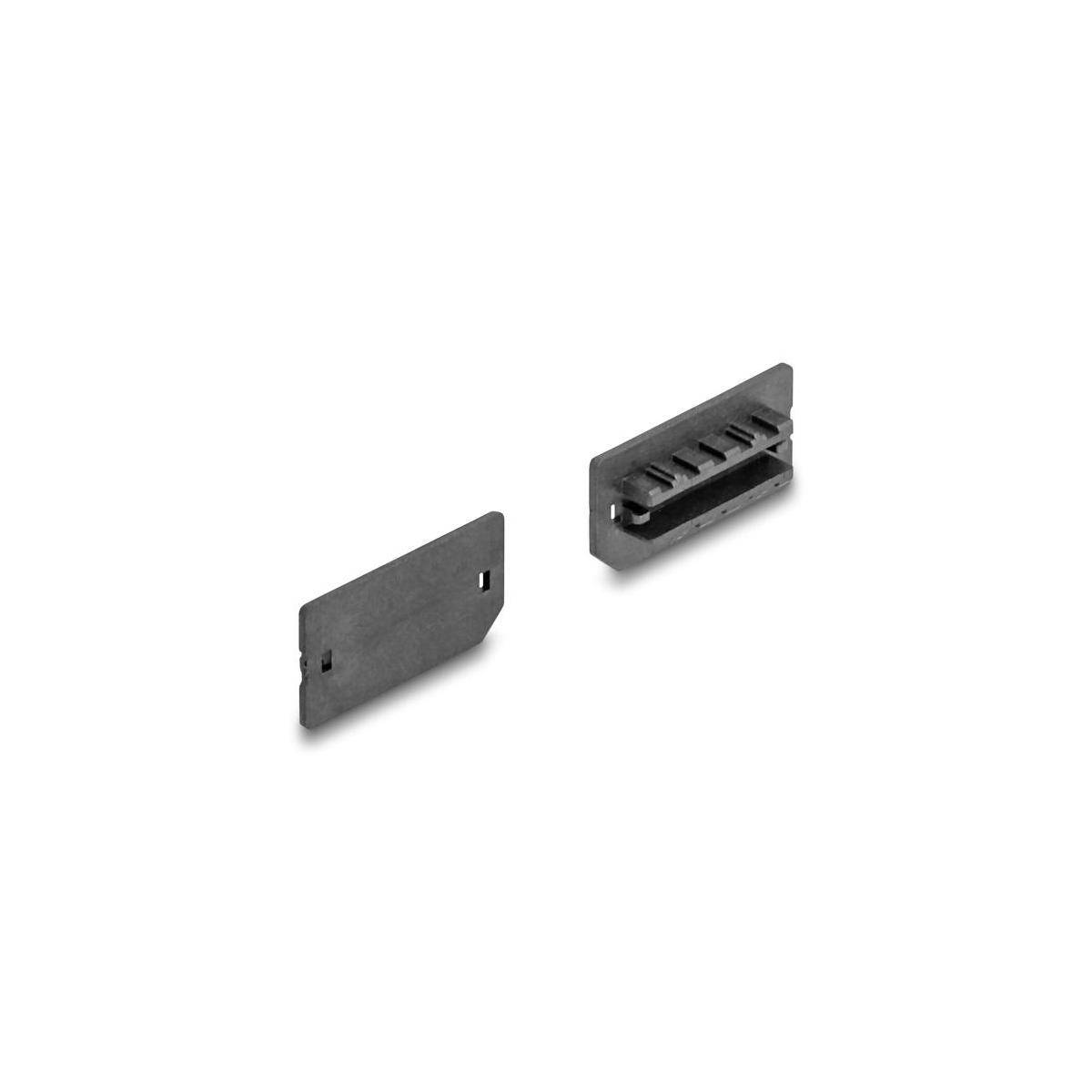 64286 - Staubschutz für USB Typ-E Key A oder Key B Buchse 10 Stück schwarz