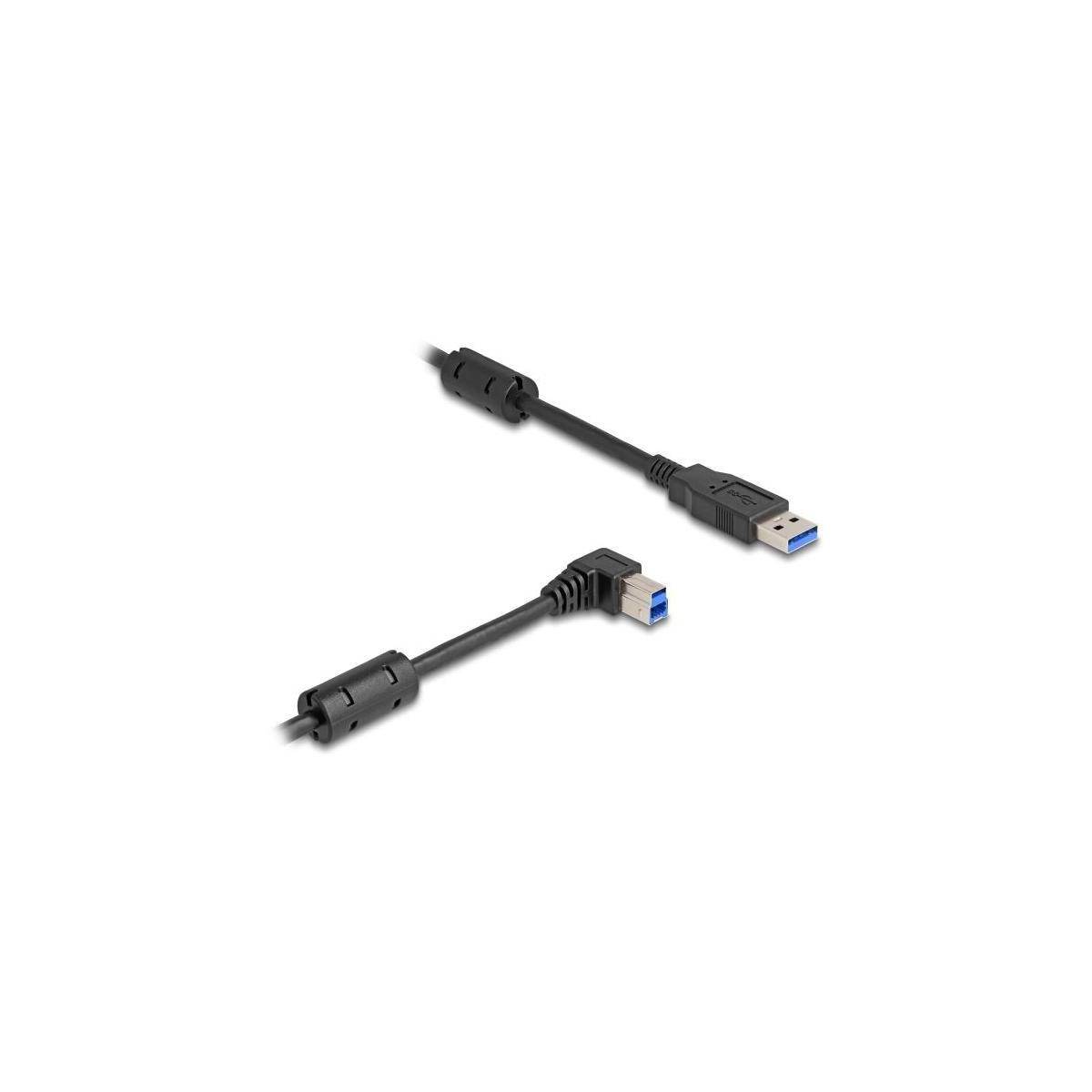 81108 - Delock USB 5 Gbps Kabel Typ-A Stecker zu Typ-B Stecker 90 rechts gewinkelt 1 m