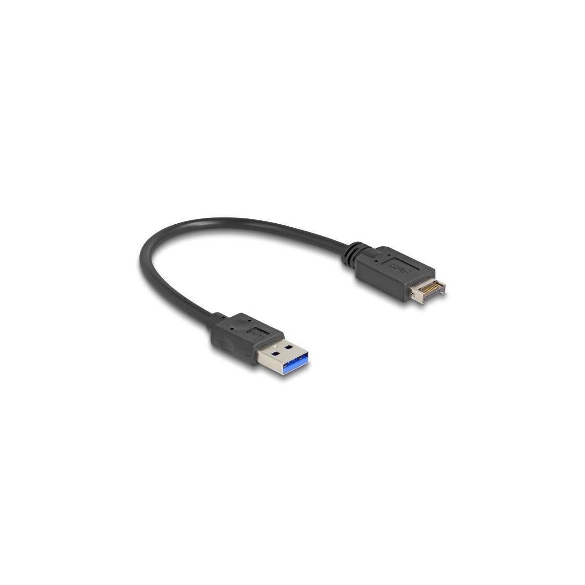 85449 - Delock USB 10 Gbps Kabel USB Typ-E Key A 20 Pin Stecker zu USB Typ-A Stecker 30