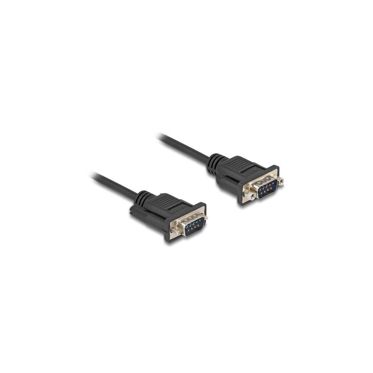 88218 - Delock Seriell Kabel RS-232 D-Sub9 Stecker zu Stecker mit schmalem Steckergehäus