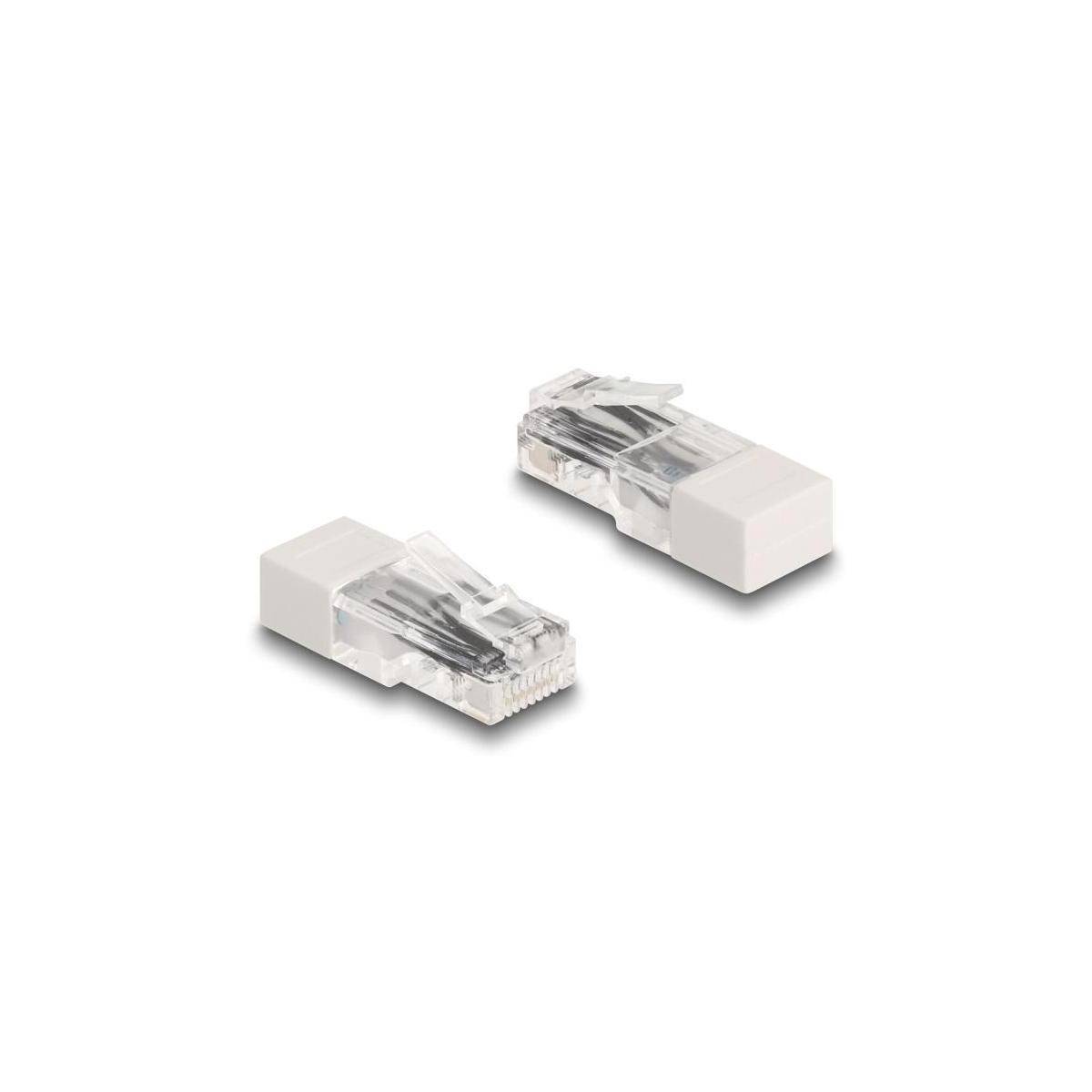 67185 - RJ45 Stecker mit Abschlusswiderstand 120 Ohm weiß
