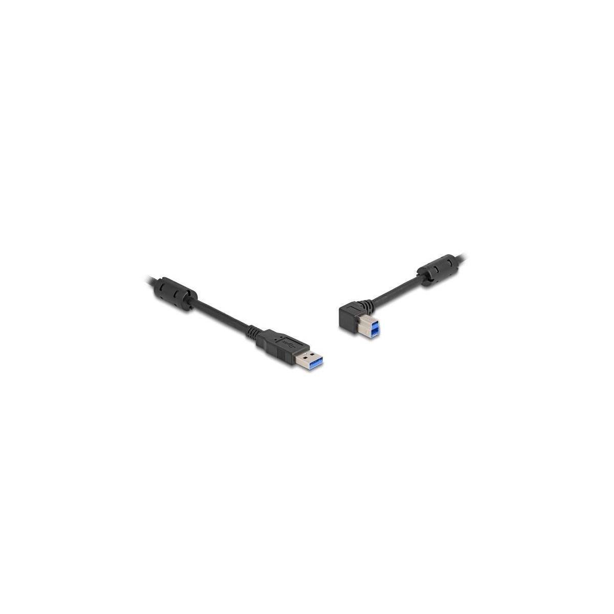 81100 - Delock USB 5 Gbps Kabel Typ-A Stecker zu Typ-B Stecker 90 links gewinkelt 1 m