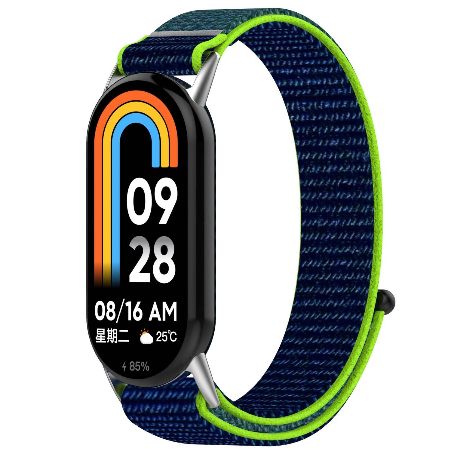 Für Xiaomi Smart Band 10 / 9 / 9 NFC Elastisches Design Nylon Klettverschluss Sport Arm Band M2