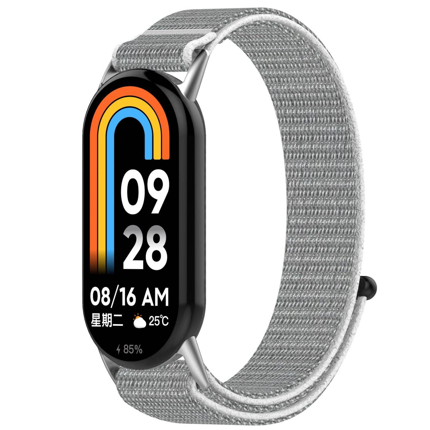 Für Xiaomi Smart Band 10 / 9 / 9 NFC Elastisches Design Nylon Klettverschluss Sport Arm Band M5
