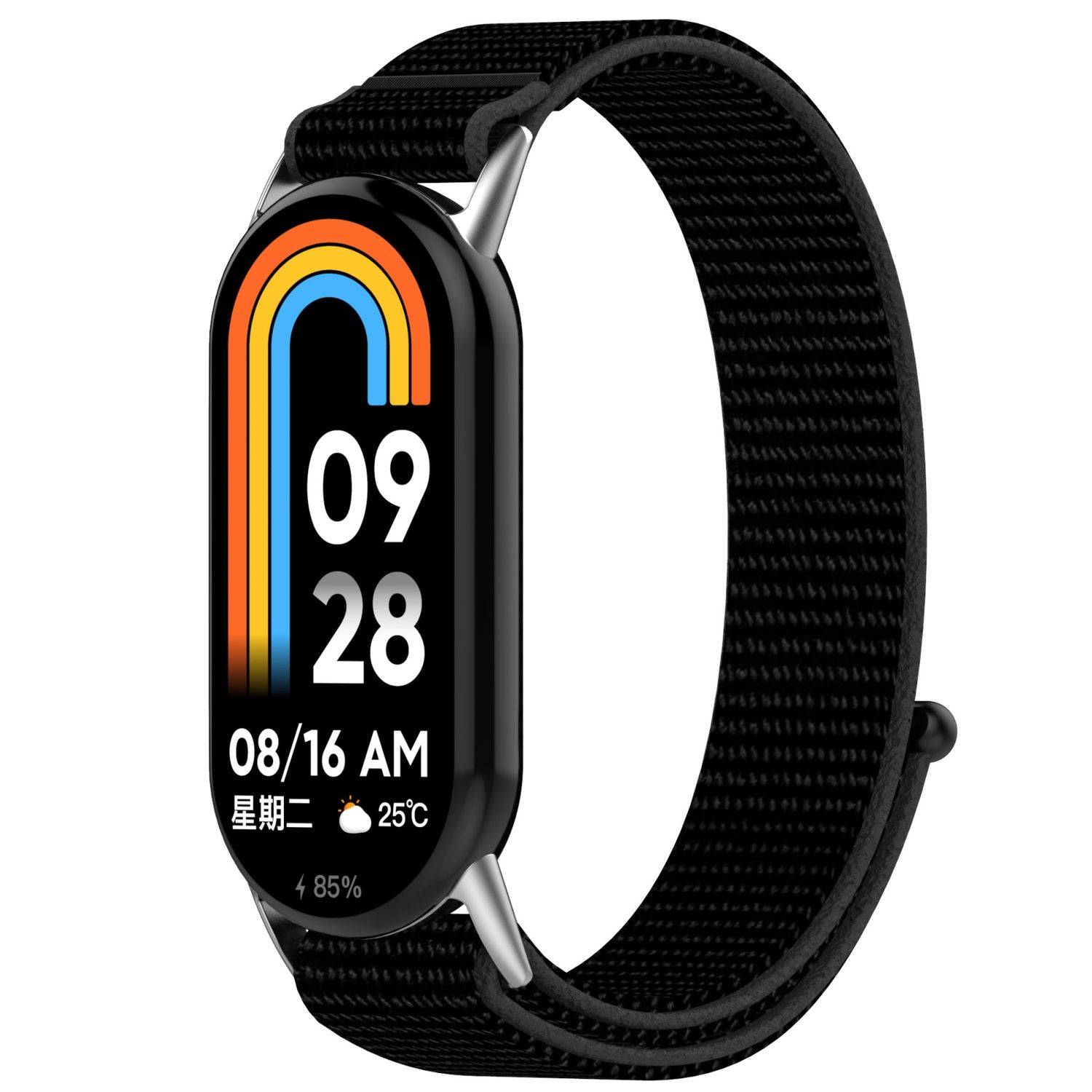 Für Xiaomi Smart Band 10 / 9 / 9 NFC Elastisches Design Nylon Klettverschluss Sport Arm Band M8