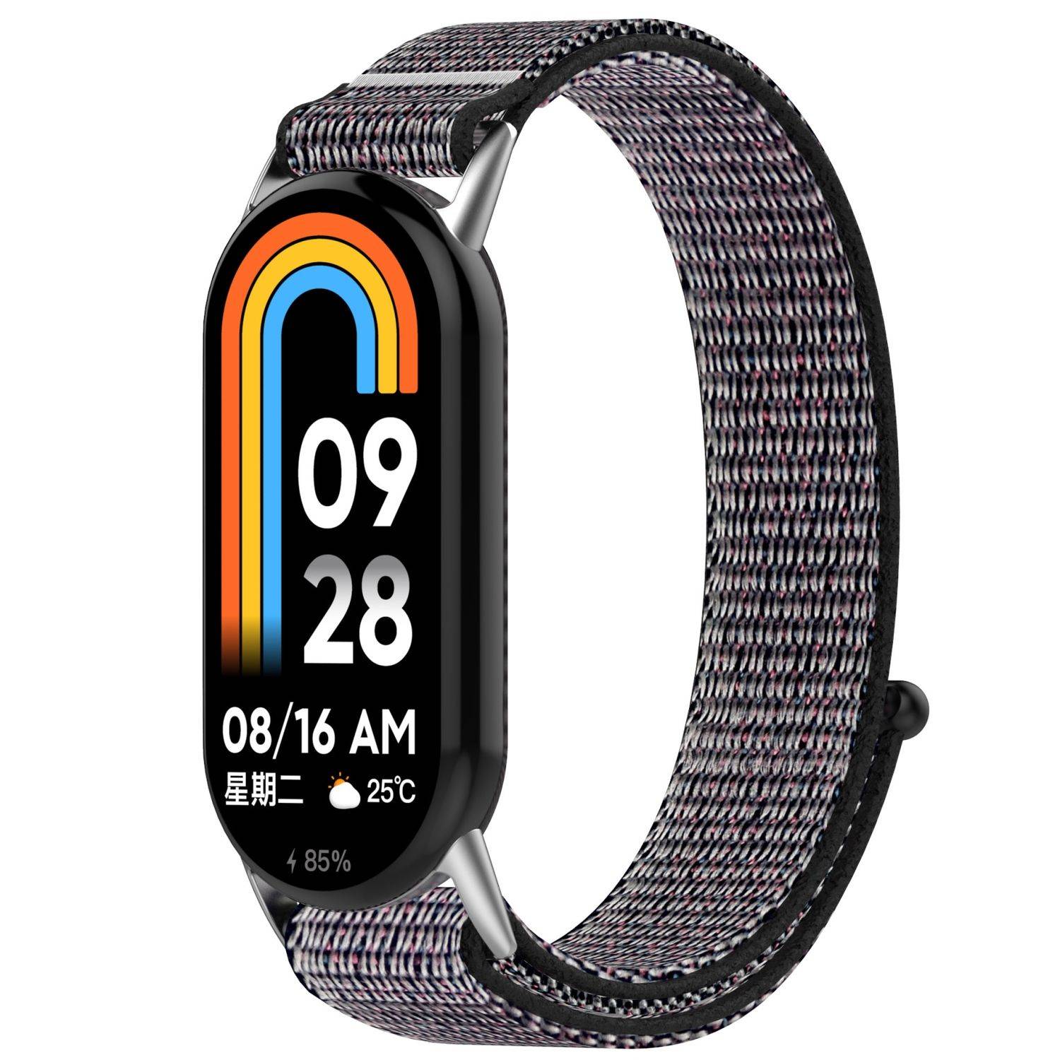 Für Xiaomi Smart Band 9 / 9 NFC Design Nylon Klettverschluss Band M9