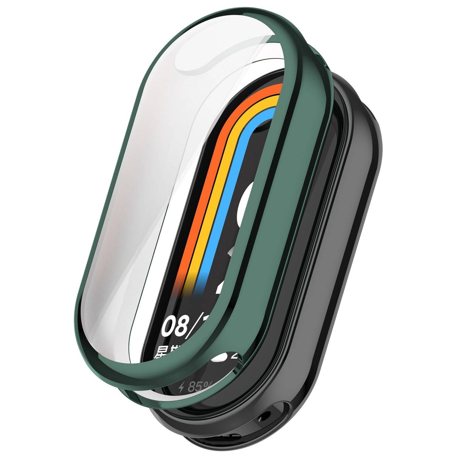 Für Xiaomi Smart Band 9 Full Cover Watch Soft TPU Schutz Hülle Grün