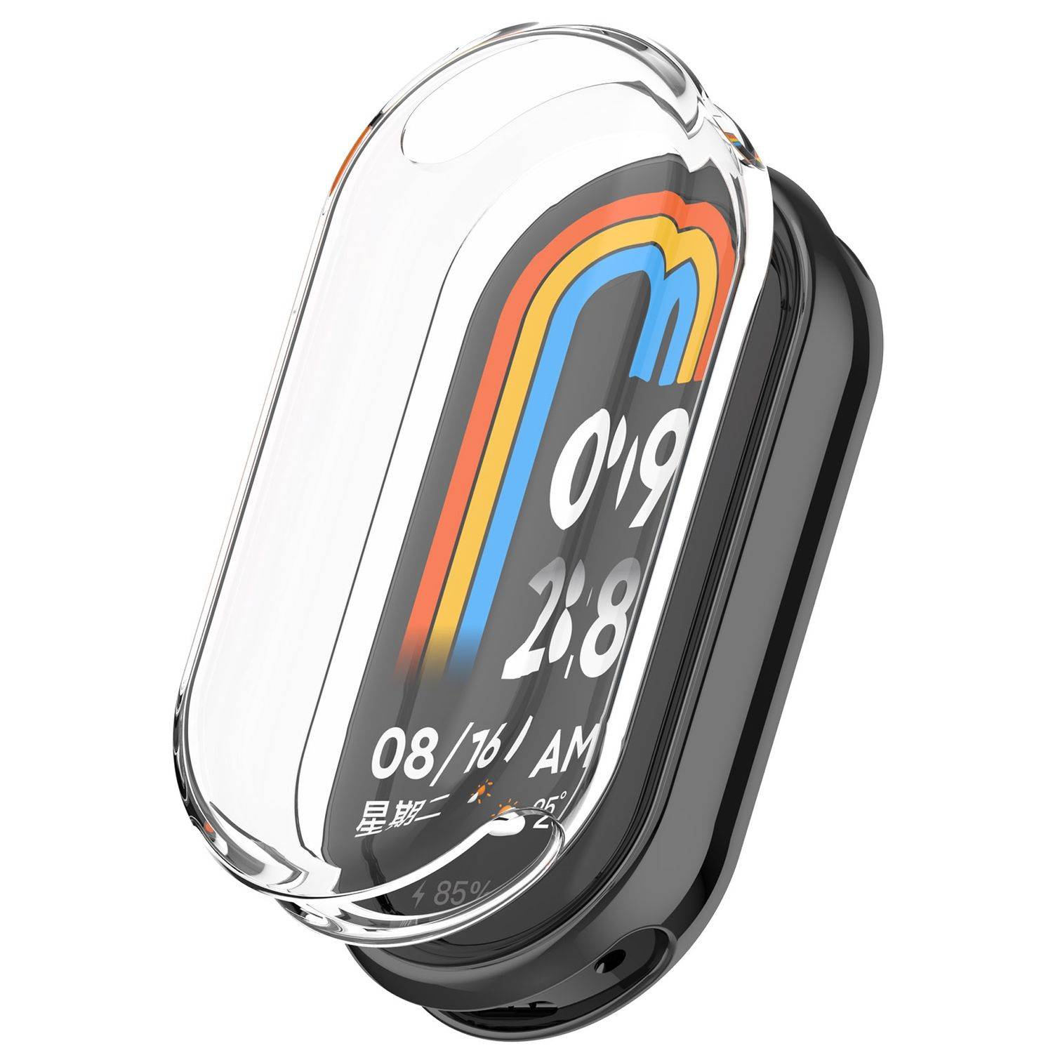 Für Xiaomi Smart Band 9 Full Cover Watch TPU Schutz Hülle Transparent