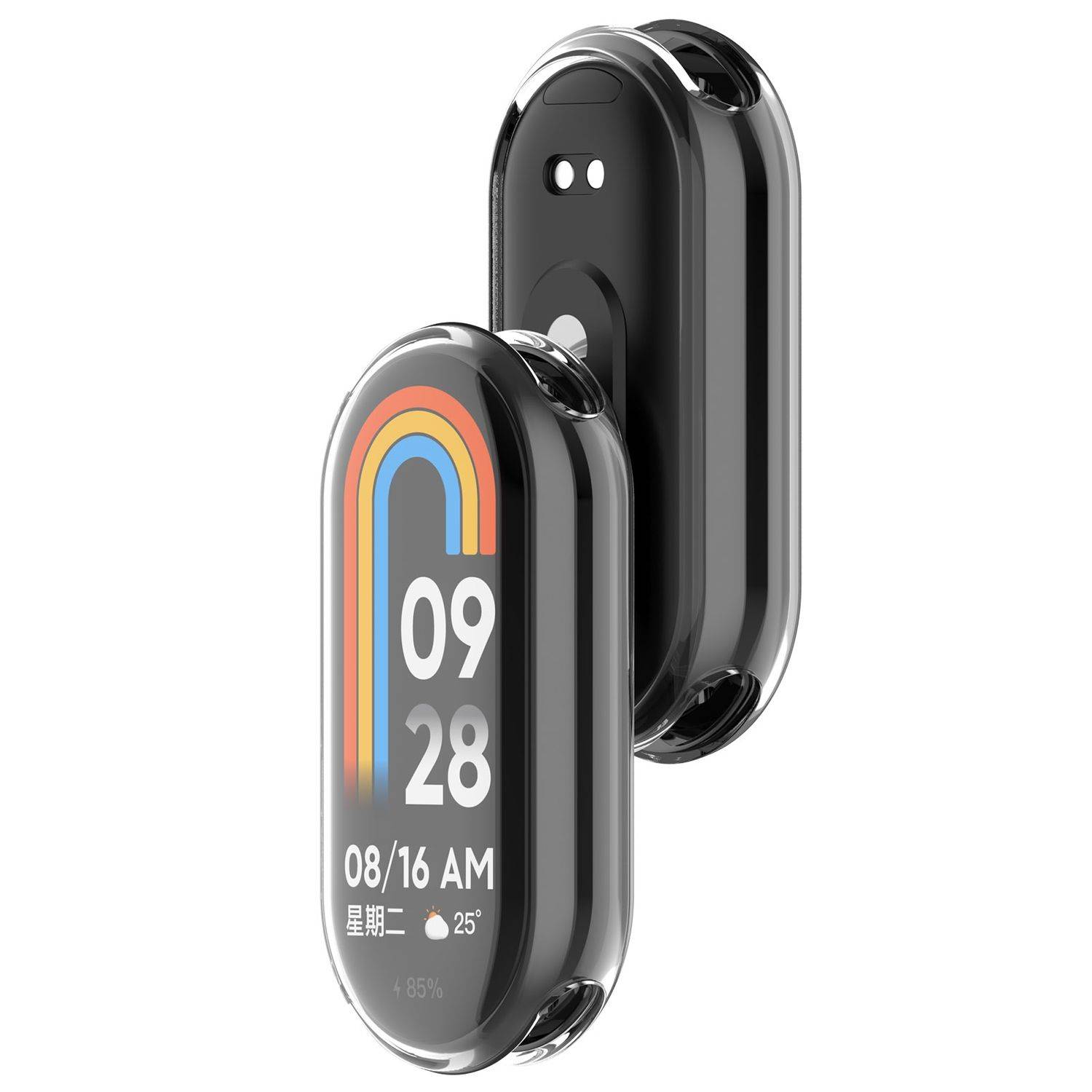 Für Xiaomi Smart Band 9 Full Cover Watch TPU Schutz Hülle Transparent