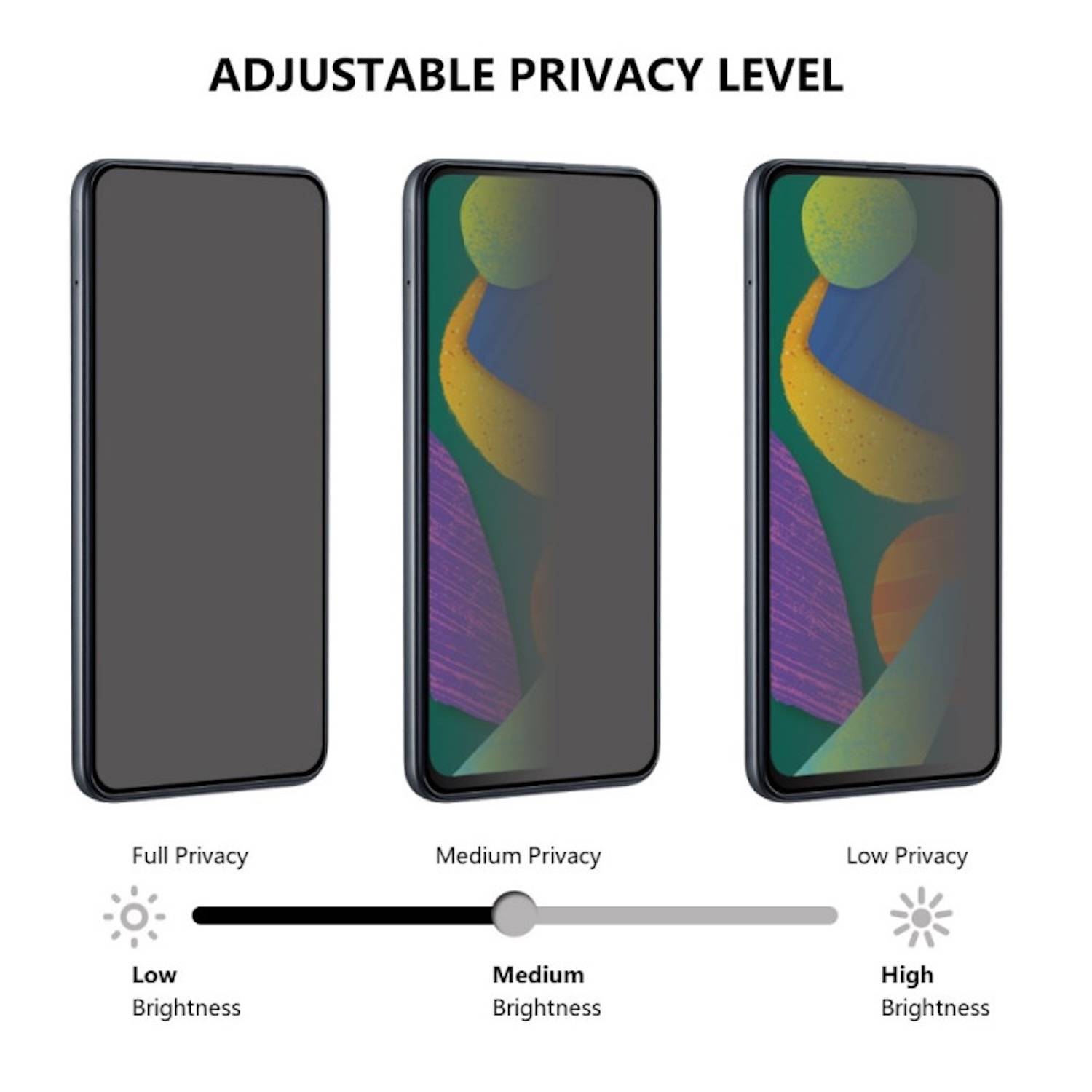 Für Apple iPhone 16 Pro Max 2x 2.5D 0,26mm Privacy Schutz H9 Hart Glas