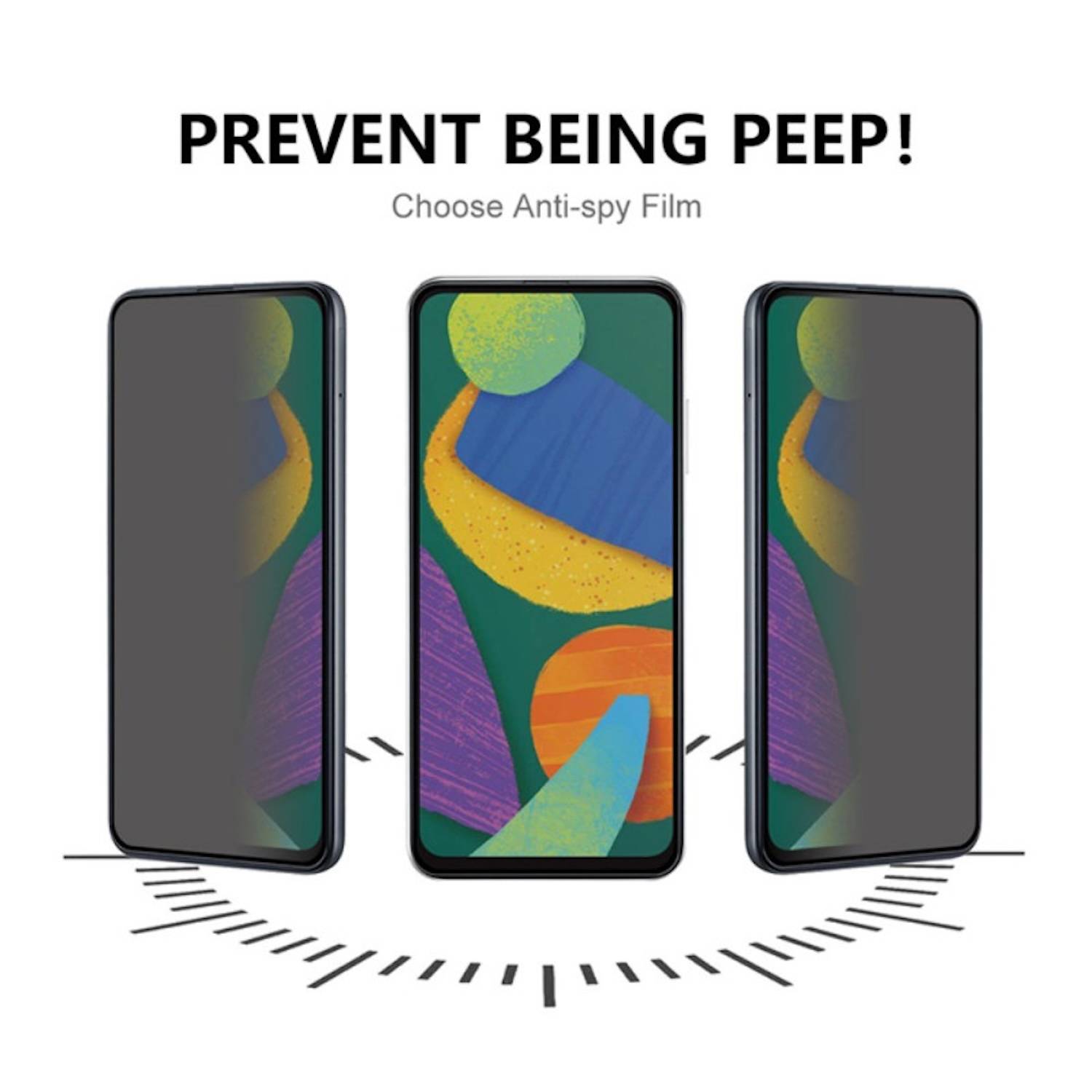 Für Google Pixel 9 Pro XL 2x 2.5D 0,26mm Privacy Schutz H9 Hart Glas