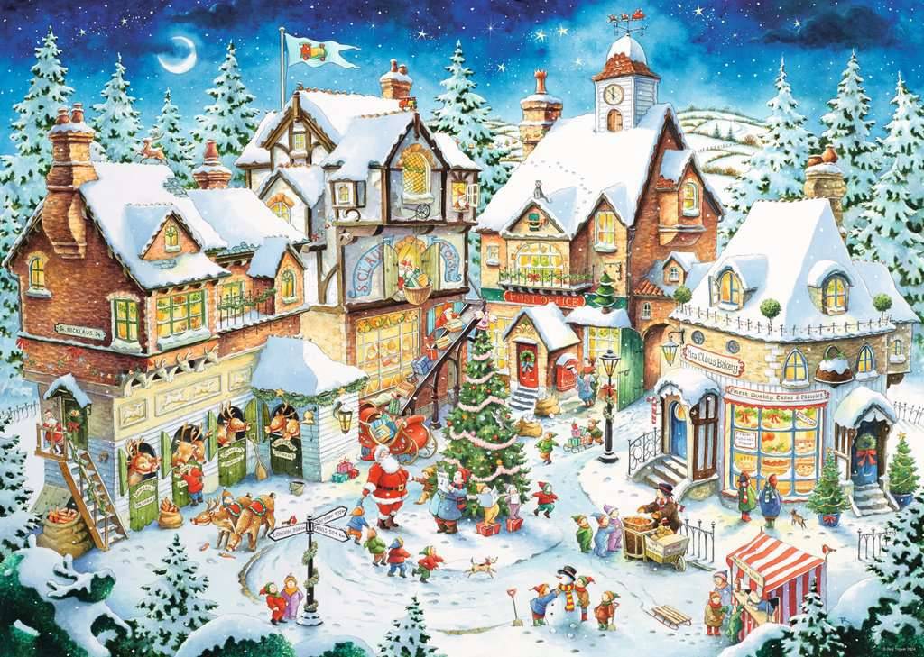 Weihnachtsdorf – 1000 Teile Puzzle von Ravensburger