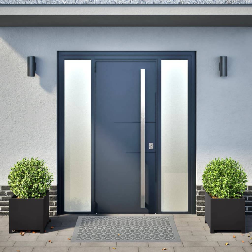 vidaXL Pflanzkübel 2 Stk. Schwarz 40x40x40 cm Stahl