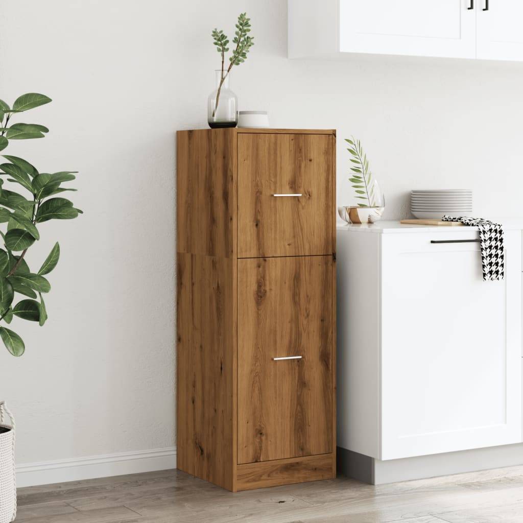 vidaXL Apothekerschrank Artisan-Eiche 40x41x118 cm Holzwerkstoff