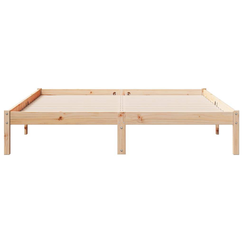 vidaXL Massivholzbett Extra Lang ohne Matratze 140x220 Kiefernholz