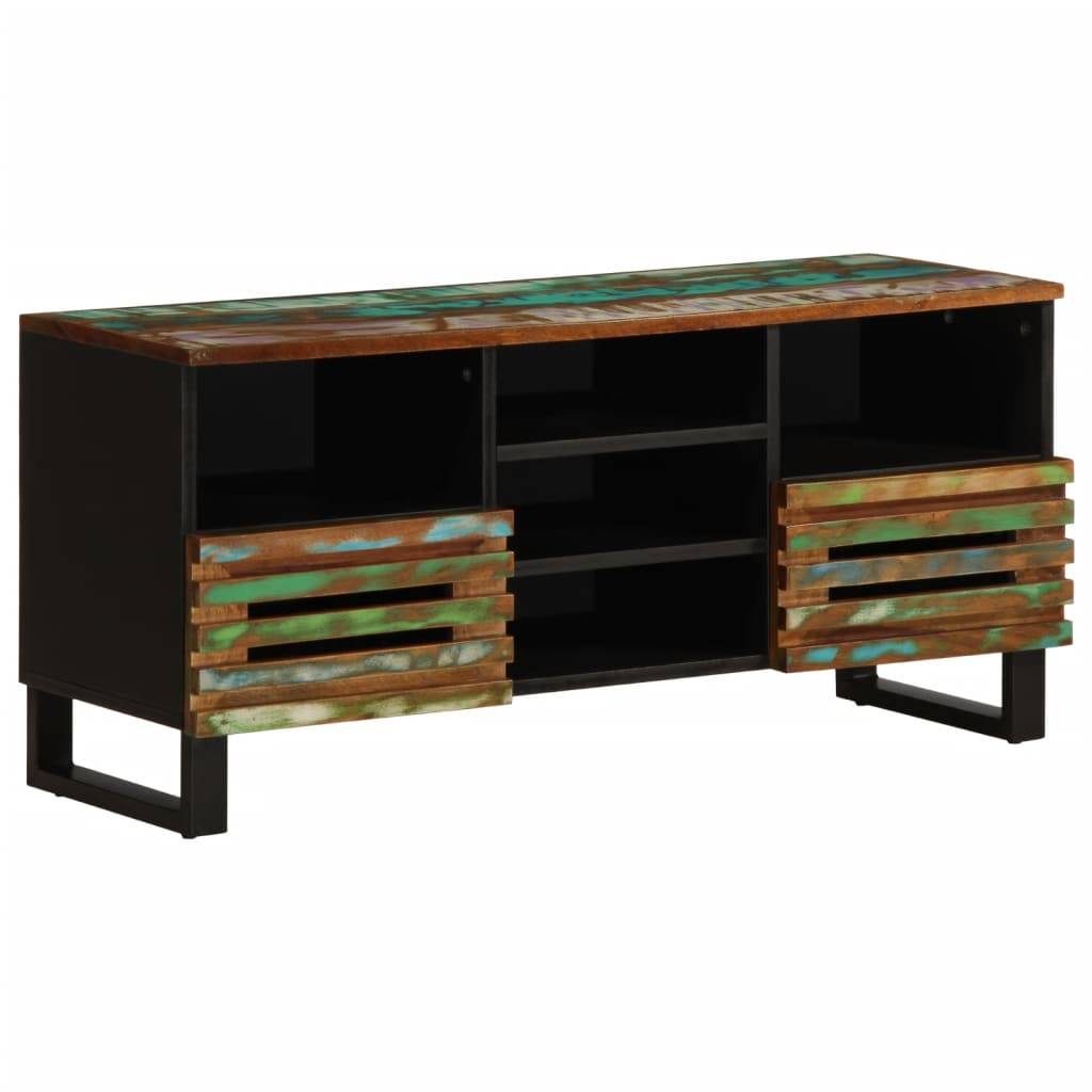 vidaXL TV-Schrank 100x34x46 cm Massivholz Akazie
