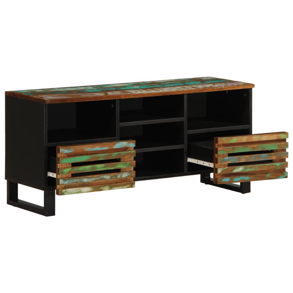 vidaXL TV-Schrank 100x34x46 cm Massivholz Akazie