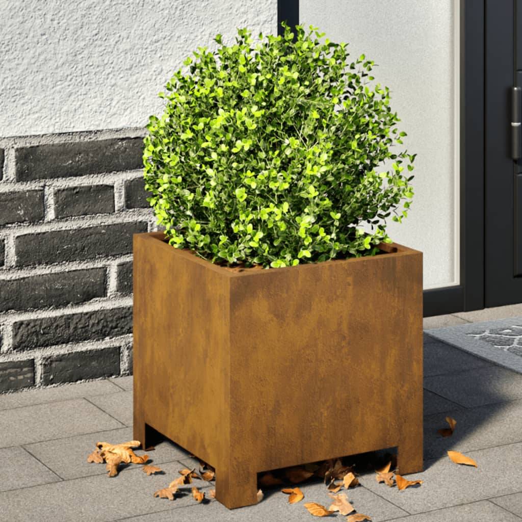 vidaXL Pflanzkübel 2 Stk. 30x30x30 cm Wetterfester Stahl