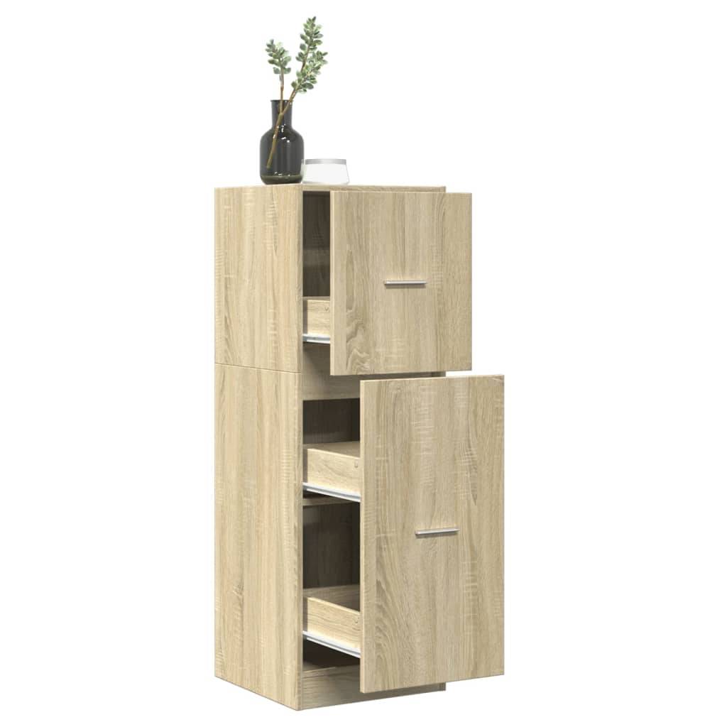 vidaXL Apothekerschrank Sonoma-Eiche 40x41x118 cm Holzwerkstoff