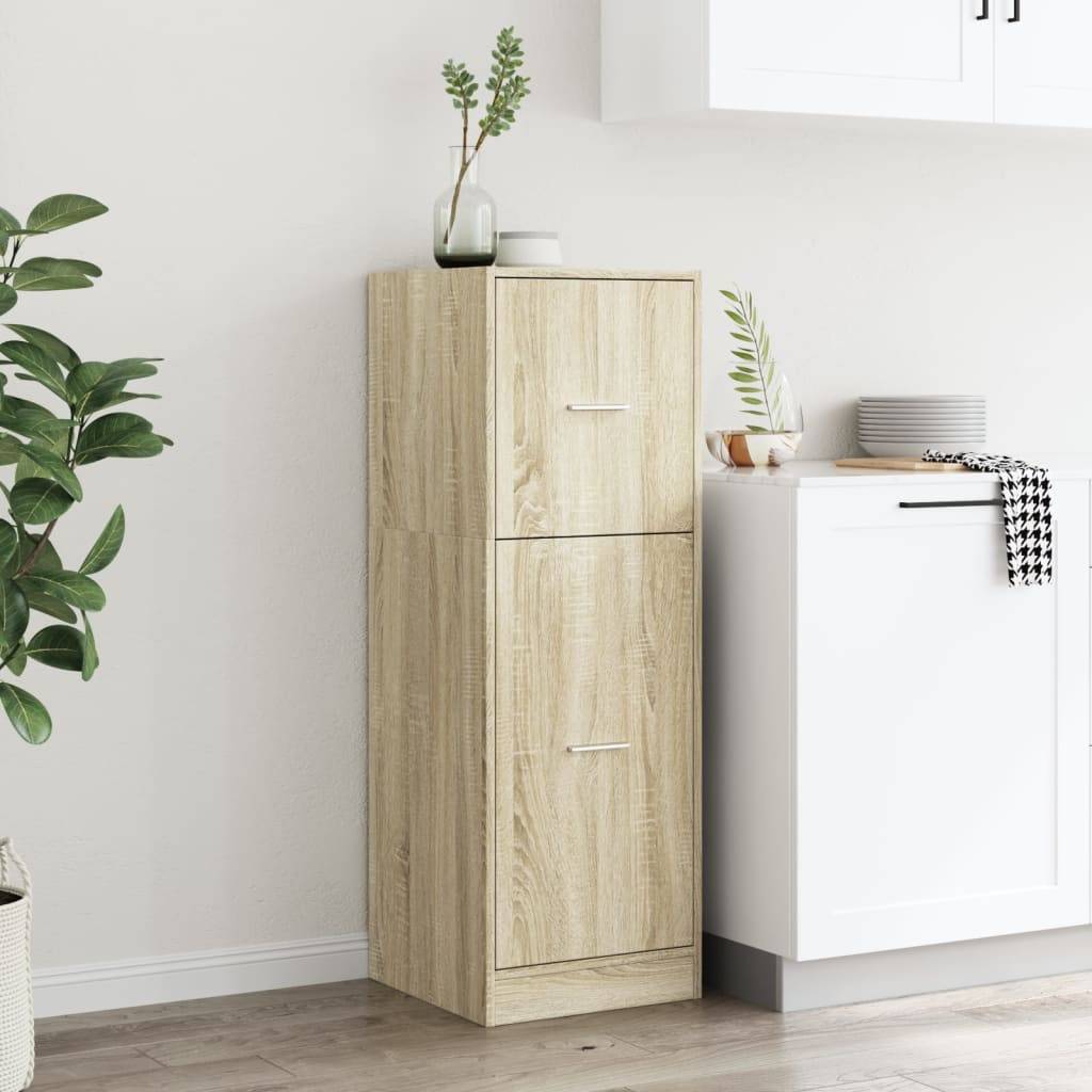 vidaXL Apothekerschrank Sonoma-Eiche 40x41x118 cm Holzwerkstoff