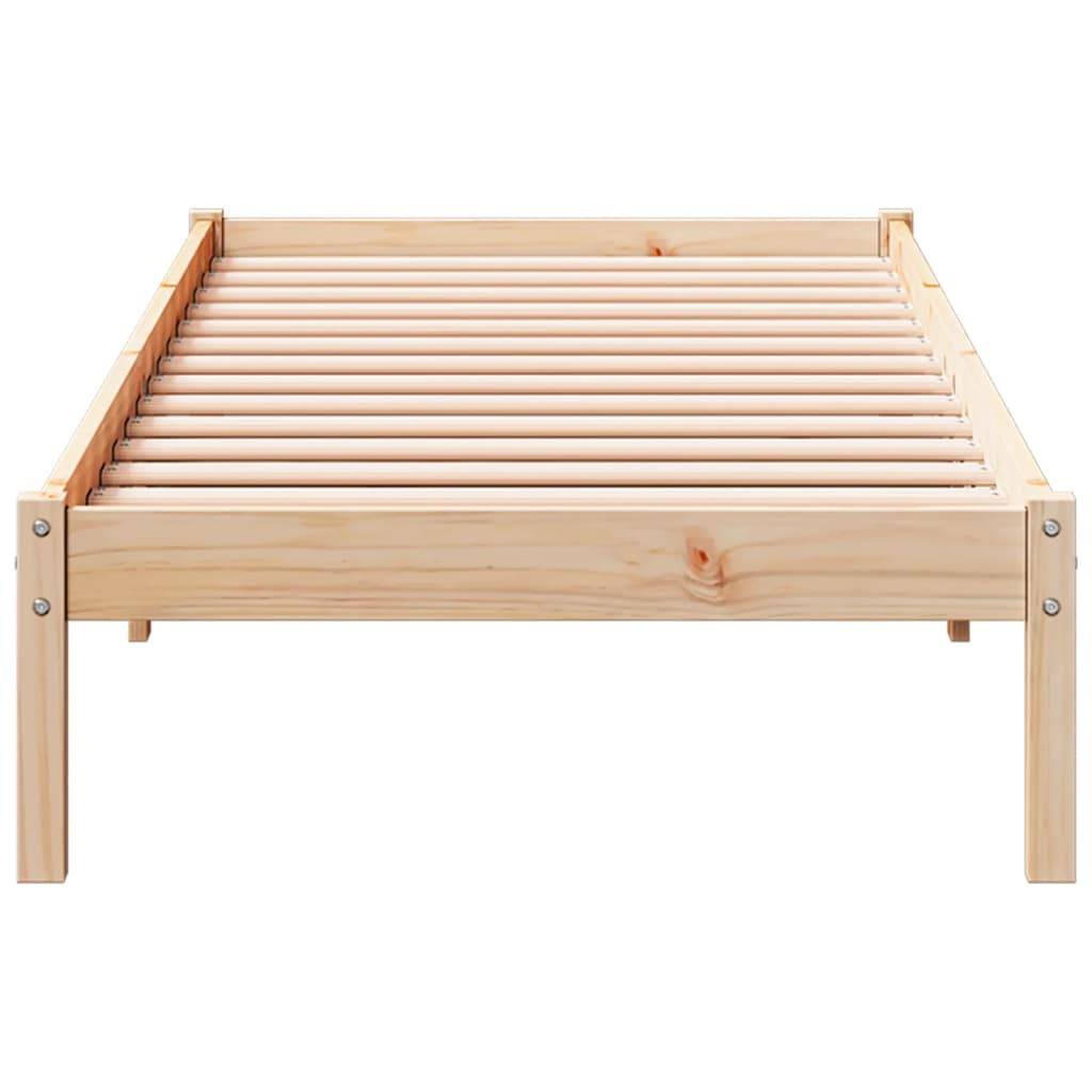 vidaXL Massivholzbett Extra Lang ohne Matratze 100x210 cm Kiefernholz