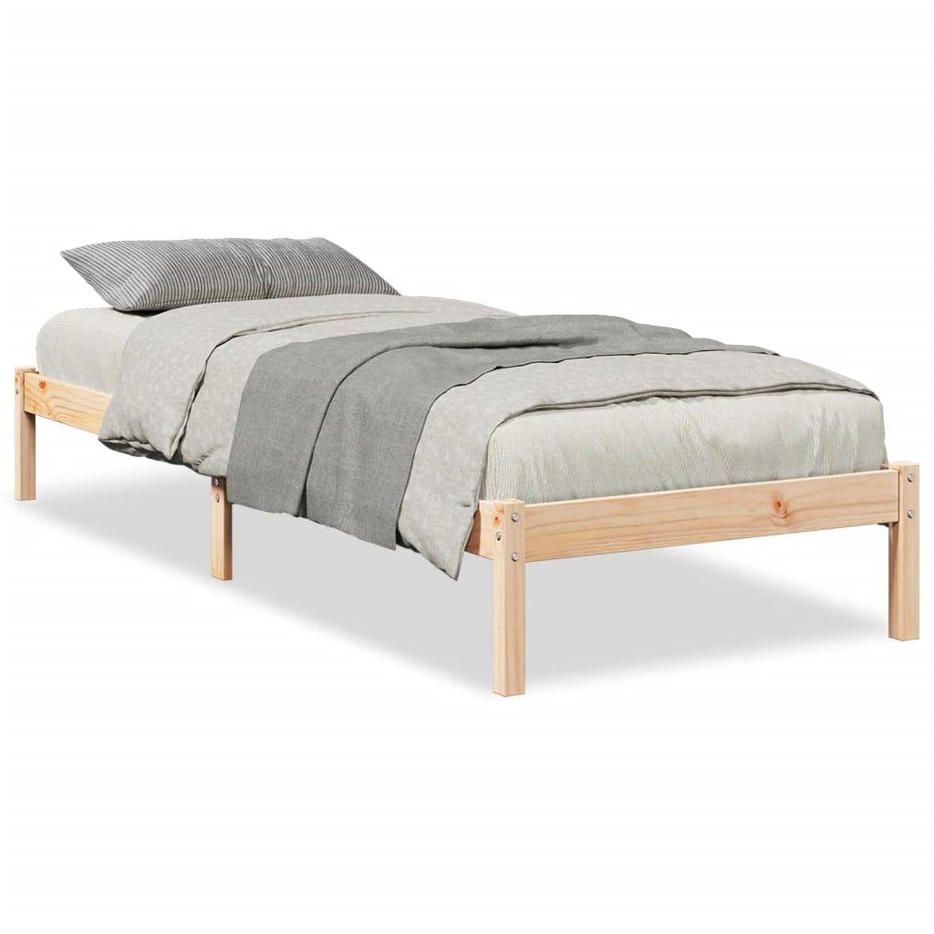 vidaXL Massivholzbett Extra Lang ohne Matratze 100x210 cm Kiefernholz