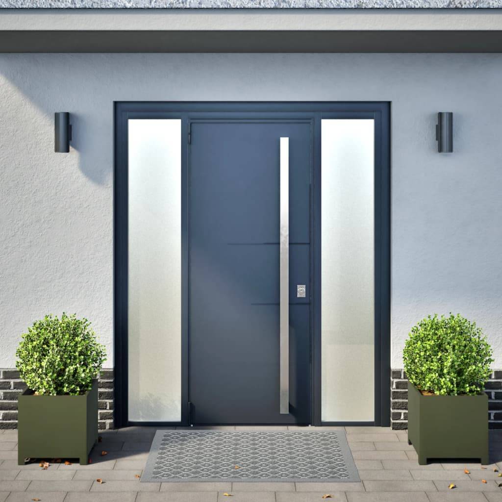 vidaXL Pflanzkübel 2 Stk. Olivgrün 40x40x40 Stahl