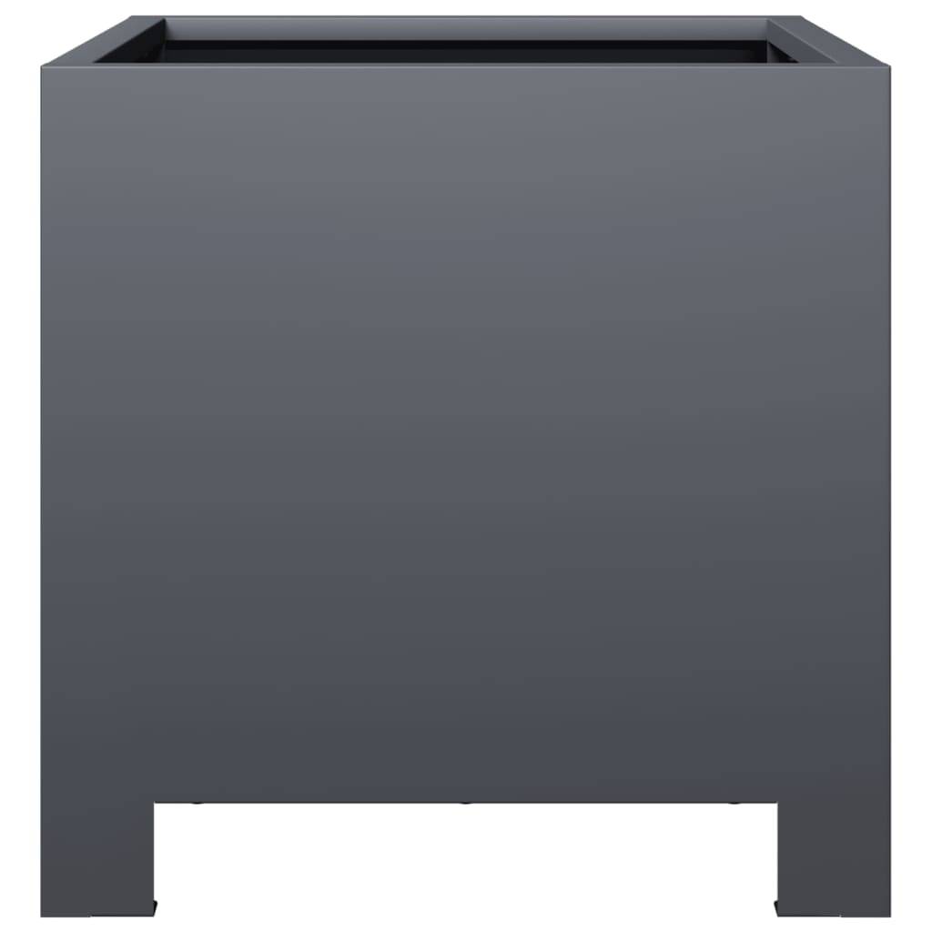 vidaXL Pflanzkübel Anthrazit 30x30x30 Stahl