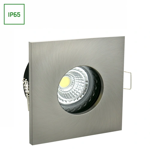 Spectrum LED Einbaustrahler GU10 Spot Badezimmer Downlight IP65 max. 10W eckig silber Spectrum LED Einbaustrahler GU10 Spot Badezimmer Downlight IP65 max. 10W eckig silber