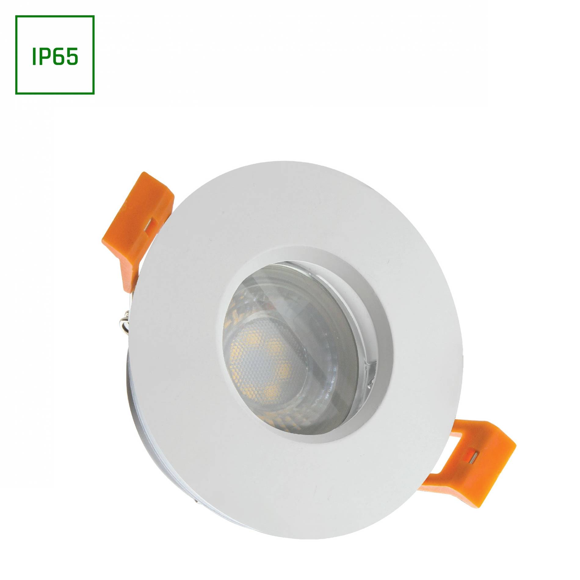 Spectrum LED Einbaustrahler GU10 Spot Badezimmer Downlight IP65 max. 10W rund weiß