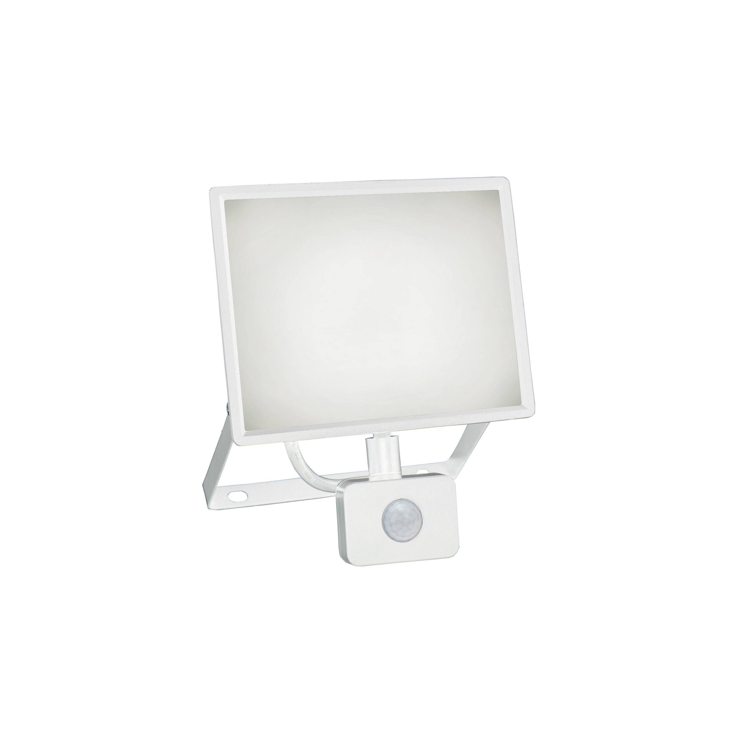 Spectrum LED LUX 3 Fluter weiß 50W Strahler 4500lm IP44 Neutral 4000K mit Bewegungsmelder