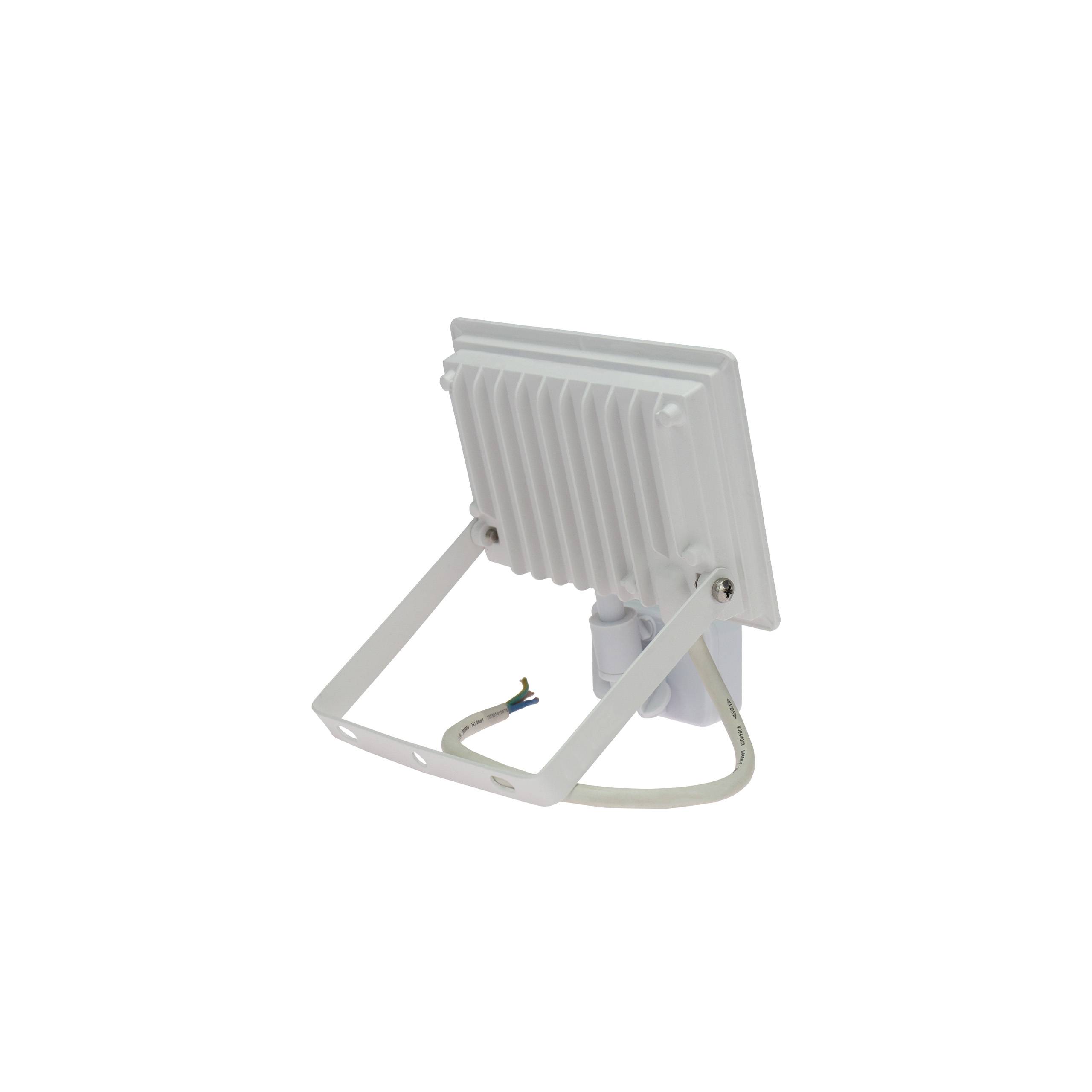 Spectrum LED LUX 3 Fluter weiß 30W Strahler 2900lm IP44 Kaltweiß 6000K mit Bewegungsmelder