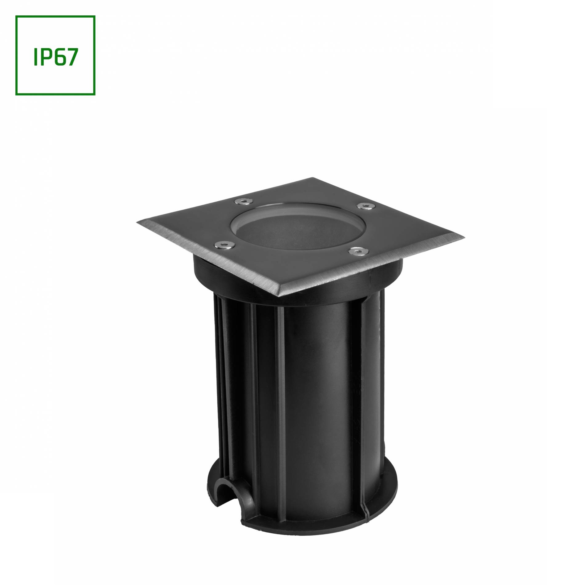 Spectrum LED LUKKA CONNECT GU10 Bodenstrahler Gartenspot IP67 max. 4W grau eckig