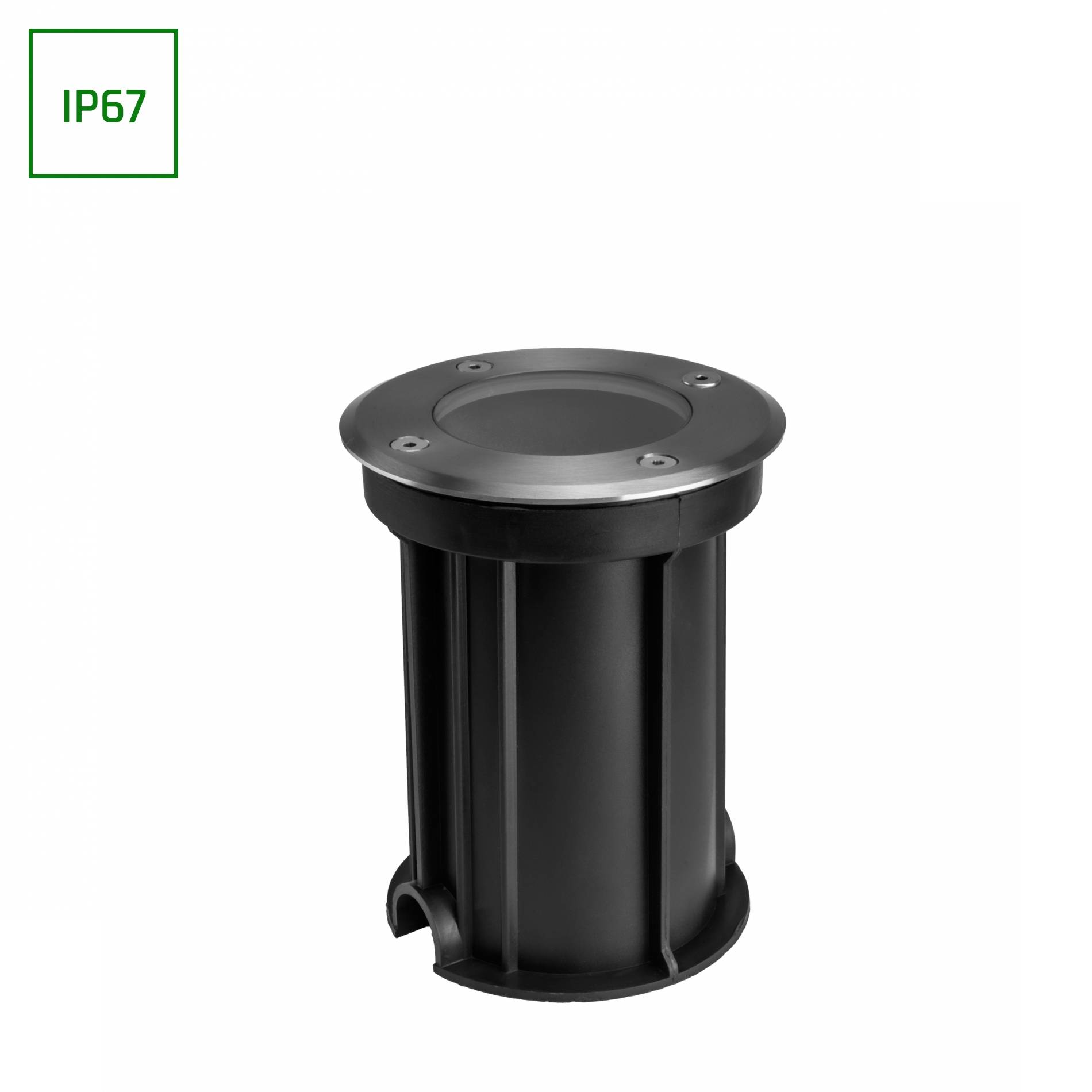 Spectrum LED LUKKA CONNECT GU10 Bodenstrahler IP67 Gartenspot max. 4W grau rund