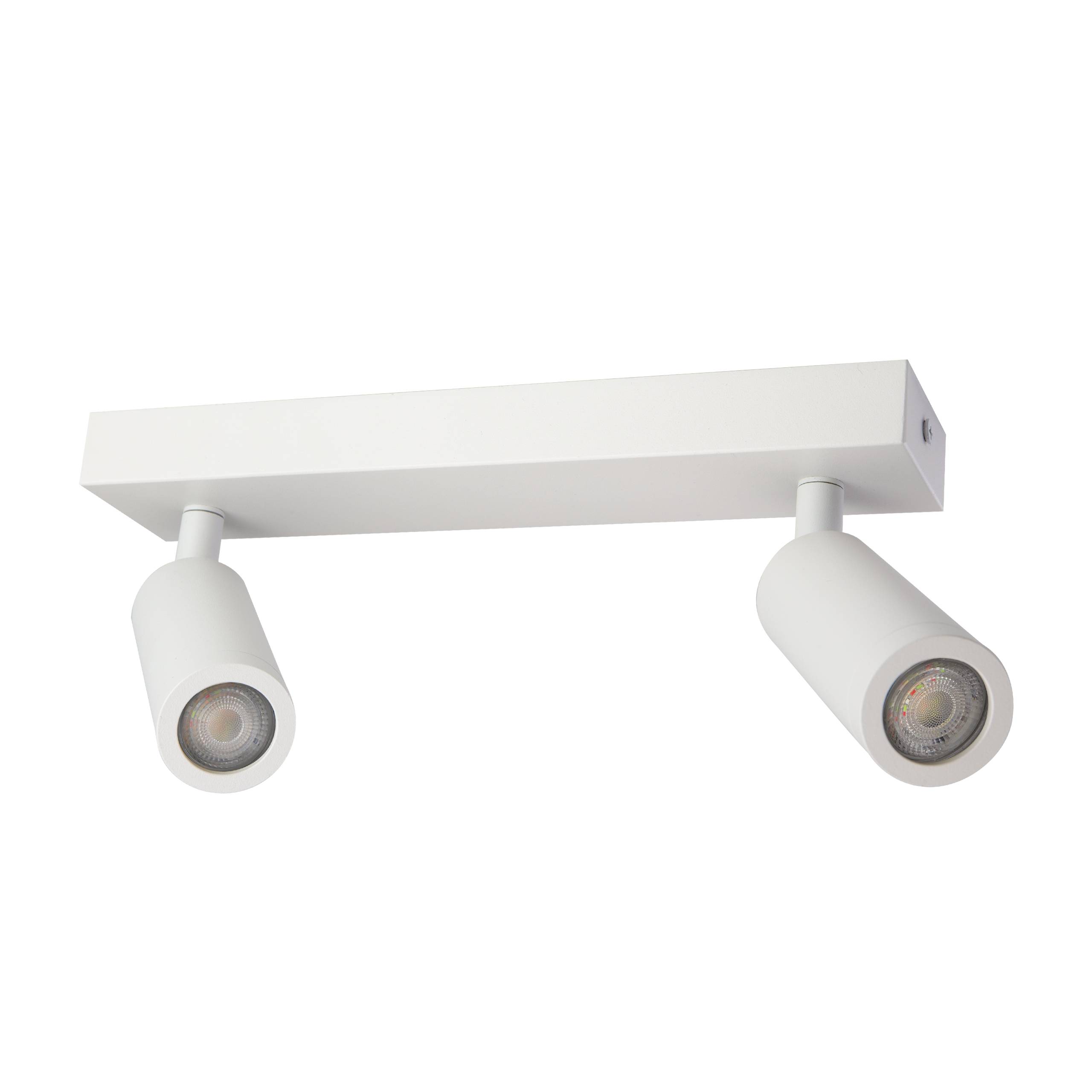 Spectrum LED Deckenleuchte Madara Slim 2x GU10 MR11 schwenkbar IP20 weiß max. 4W rund