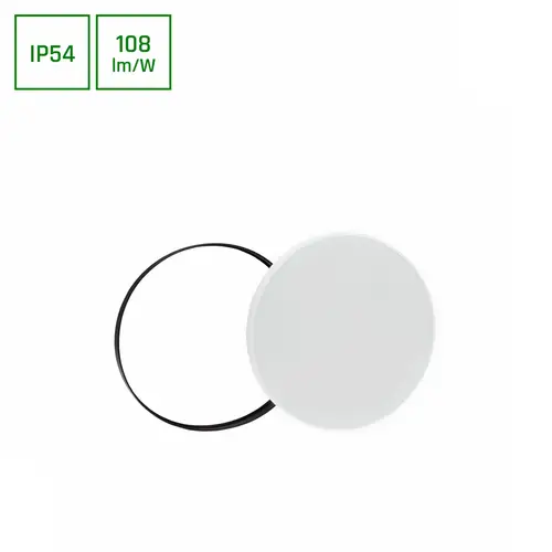 Spectrum LED NYMPHEA RINGS schwarz & weiß Deckenleuchte IP54 32W 3450lm Kaltweiß 6000K rund Spectrum LED NYMPHEA RINGS schwarz & weiß Deckenleuchte IP54 32W 3450lm Kaltweiß 6000K rund