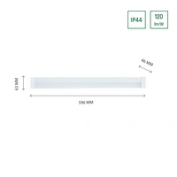 Spectrum LED AQUATICA Badezimmerleuchte 15W eckig 1800lm weiß IP44 mit Schalter Kalt 6000K Spectrum LED AQUATICA Badezimmerleuchte 15W eckig 1800lm weiß IP44 mit Schalter Kalt 6000K