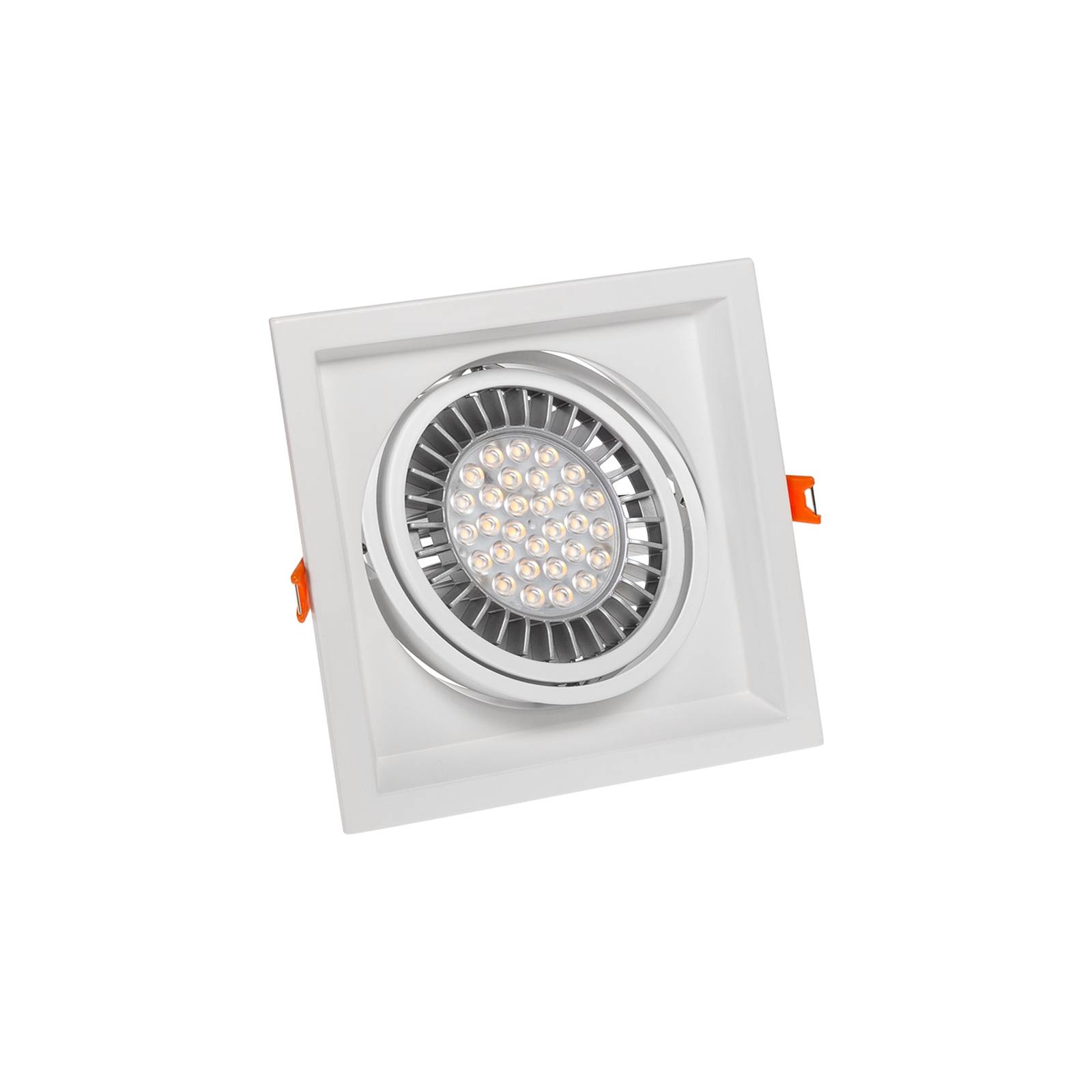 Spectrum LED MDD Maxi Uno GU10 AR111 Einbaustrahler Downlight max.25W schwenkbar weiß eckig