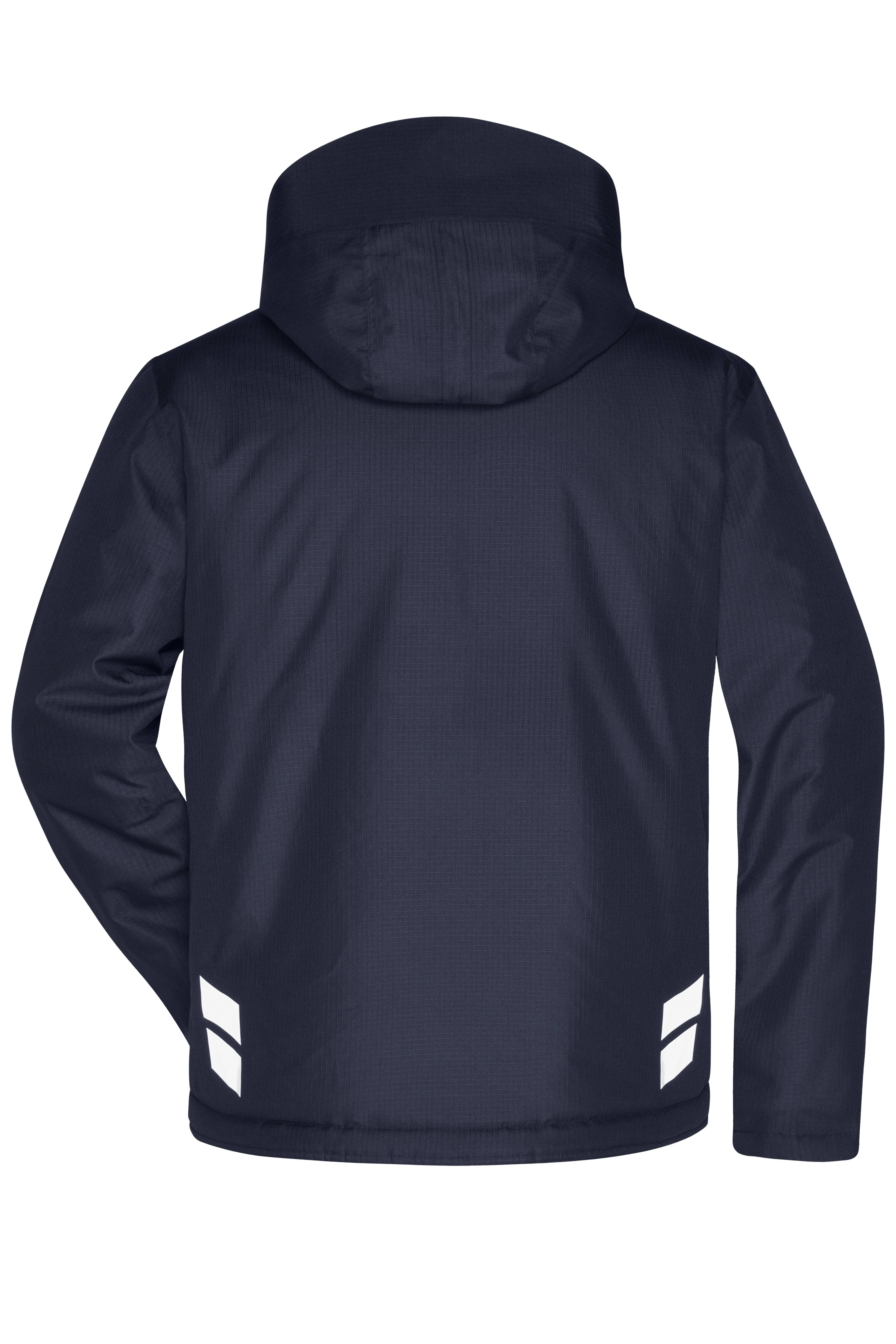 James & Nicholson® JN1815 Padded Hardshell Workwear Jacket Größe: 4XL navy/carbon