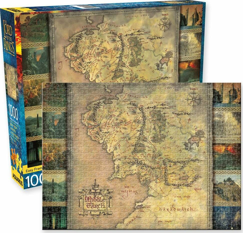 Herr der Ringe Puzzle Map (1000 Teile)