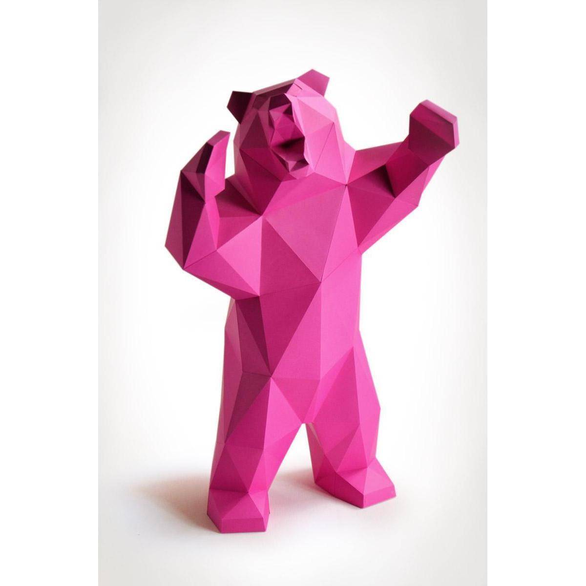 BRAUNBÄR_TINTENBLAU - Bastelset - Braunbär, tintenblau