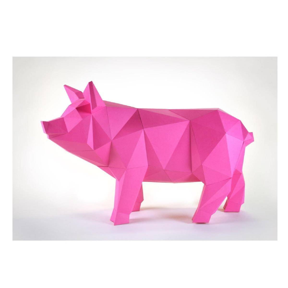 SCHWEIN WEINROT - Bastelset - Schwein, weinrot